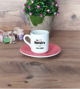 Hemşire Türk Kahvesi Fincanı Pembe Tıp Bayramı Hediyesi Hemşireler Günü Hediyesi