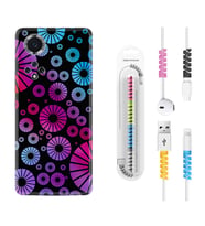 Huawei Nova Y70 Y90 Nova 9 SE  Kılıf Kablo Koruma Spiral Silikon Daireler 1751