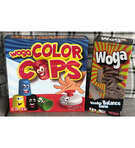 2 OYUN BİRDEN EDUMAT WOGA COLOR CUPS (ETKİNLİKLİ EĞİTİCİ YENİ RENKLİ BARDAKLAR) -  WOGA WOODEN BALANCE GAME AHŞAP DENGE OYUNU