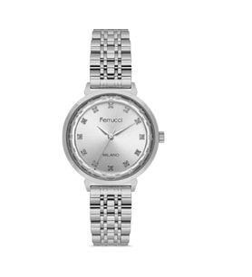 Ferrucci FC01126M.03 Gümüş Renk 33 mm Kadın Kol Saati-F682