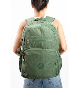 Ultra Hafif Çok Cepli Su Geçirmez Sırt Çantası Unisex Haki Yeşil (Model: 571-1B)