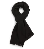 Unisex Yumuşak Dokulu Atkı (Siyah)