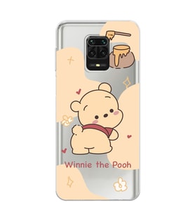 Redmi Note 9 Pro / 9s Uyumlu Winnie The Pooh Tasarımlı Şeffaf Telefon Kılıfı