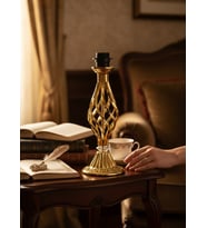 Gold ve Metal Renkli Burgulu Model Abajur Ayağı 35cm E27
