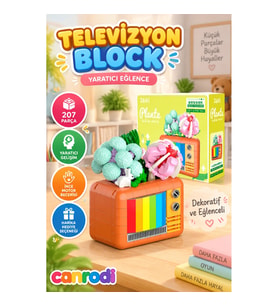 JK2716 JAKİ TELEVİZYON MODEL 207 PARÇA BLOCK OYUNCAK