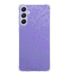 Samsung Galaxy A54 Uyumlu Köşe Korumalı Antişok Kapak Nostalji Desen Tasarımlı Şeffaf Silikon Kılıf