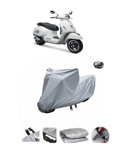 Vespa GTS 150 ABS  Su Geçirmez Motosiklet Brandası ARKA ÇANTA UYUMLU