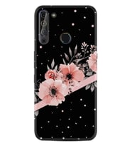 Casper Via X20 Kılıf Resimli Desenli Baskılı Silikon Kılıf Siyah Şerit Mermer 1298