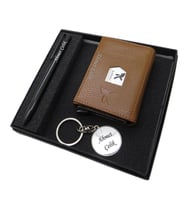 Signator D328 İsme Özel Set - Deri Kartlık + Anahtarlık  + Kalem Seti  İsme Özel Hediyelik Set (Karışık)