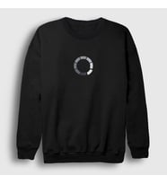 Presmono Unisex Siyah Loading V2 Black Mirror Sweatshirt 182331tt