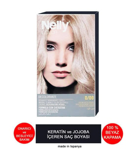Nelly Jojoba ve Keratinli Saç Boyası 0.00 Açıcı