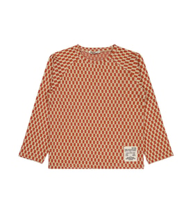 Civil Boys Dama Desenli 6-9 Yaş Sweatshirt - Turuncu