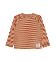 Civil Boys Dama Desenli 6-9 Yaş Sweatshirt - Turuncu