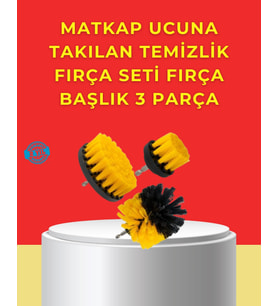 Matkap Ucu Temizlik Aparatı 3’lü Fırça Seti