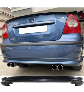 Ford Focus 2 Sedan Arka Ek Plastik Siyah Difüzör 2004 2005 2006 2007 2008 Arka-difizör-bodykit-ek