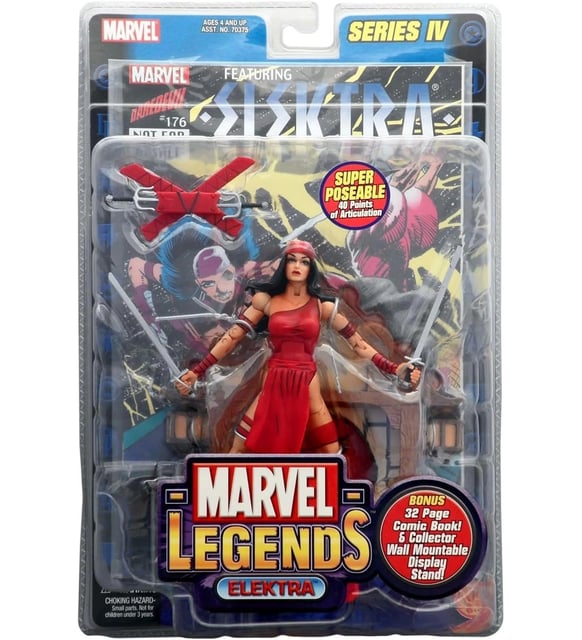 MARVEL Legends Series Elektra - Action Figure Da 6 Pollici Con Accessori, Hasbro, Build-a-Figure Man-Thing