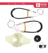 Citroen C Elysee Peugeot 301 için Ön Sol Cam Kriko Set 9674412480