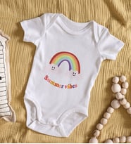 BK Kids Summer Vibes Tasarımlı Bebek Body Zıbın - Model 2