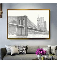 Altın Çerçeveli dekoratif tablo a1991 (Gold)