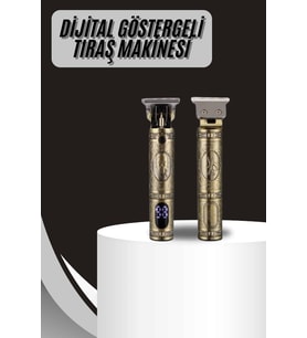 Metal Gövdeli Saç Sakal Çizim Kesme Tıraş Makinesi Kısaltma Makinesi