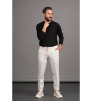 Regular Fit Bisiklet Yaka Rayon Kumaş Full Likralı Uzun Kol Sweatshirt
