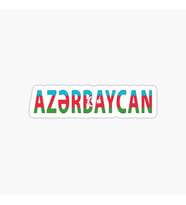 Azerbaycan Azerbaijan 18 Cm Araba Arka Cam Sticker MD1