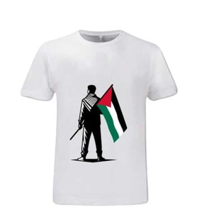Filistin Baskılı T-Shirt (Beyaz)