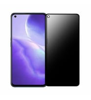 Oppo A55 Uyumlu Privacy Ön Koruma Hayalet Seramik Nano Ekran Koruyucu (Siyah)