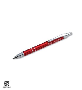 Kişiye Özel Kırmızı ve Gümüş Renk Metal Tükenmez Kalem GDTK-904127