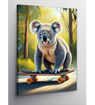 Kanvas Tablo Kaykaycı Koala