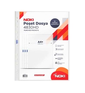 Noki HD Geniş Poşet Dosya A4 100Lü