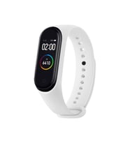 Xiaomi mi Band 3 Ve Mi Band 4 Silikon Kordon (Beyaz - Beyaz)