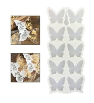 Epoksi Reçine Silikon Kalıp Çoklu Kelebek Magnet Kalıbı Seri Döküm Kalıbı 7 CM 10 Lu