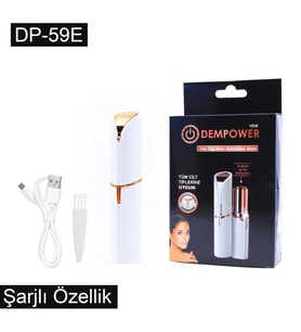 Dempower Şarjlı Yüz Tüy Alıcı Epilasyon Aleti Flawles  Kısa