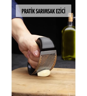 Tutma Kollu Paslanmaz Çelik Sarımsak Ezici Doğrayıcı 
