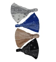 Bandana Seti Lastikli Paraşüt Model Şal Desenli