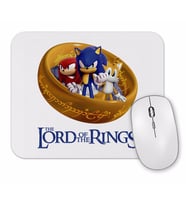 Sonic O Senhor Dos Aneis Mouse Pad