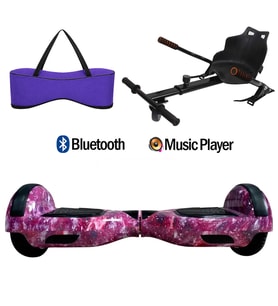 Citymate Elektrikli Kaykay Hoverboard Akıllı Denge 6.5 Inch + HoverKart + Çanta EXTREM PAKET D13