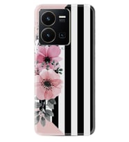 Vivo Y35 Kılıf Resimli Desenli Baskılı Silikon Flowers 4 1390