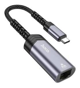 Hoco UA26 Type-c OTG RJ45 İnternet Adaptörü Dönüştürücü 1000 Mbps-(5775) - SSSSSS2000-9175
