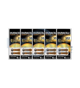 Duracell Işitme Cihazı Pili Duracell 5'li Paket 312 Numara 30 Adet Pil