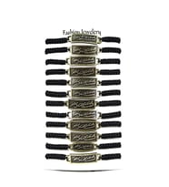 12’ŞERLİ  AYARLANABİLİR İPLİ UNİSEX BİJUTERİ BİLEKLİK SETİ