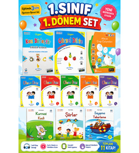 1. Sınıf 1.Dönem Çalışma Seti (11 Kitap)