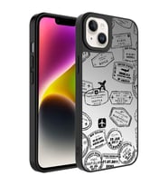 Apple iPhone 14 Plus Kılıf Aynalı Desenli Kamera Korumalı Parlak Zore Mirror Kılıf Seyahat