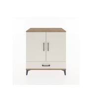 Hyperion Şifonyer 3 Raflı Tek Çekmeceli 2 Kapaklı 88x44x96 Çam-Aytaşı