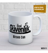 Kişiye Özel ,Özel Güvenlik Temalı Kupa Bardak