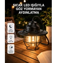 Taşınabilir Çam Konisi Kamp Lambası Gece Işığı Su Geçirmez
