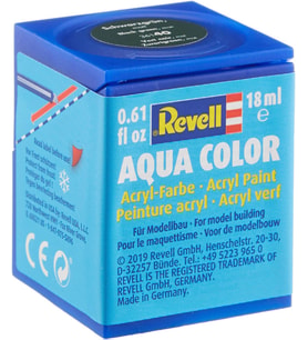 Revell - Su Bazlı Maket Boyası Siyah Yeşil Mat 18 Ml (36140) (Krem)