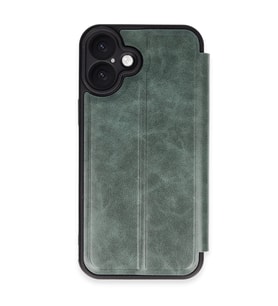 iPhone 16 Kılıf Flip Cover - Koyu Yeşil