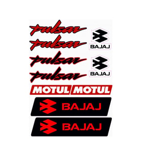 PULSAR A4 STİCKER SETİ KIRMIZI - ETİKET